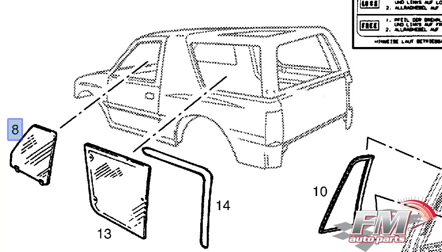 Window Front Door Left fits Opel Vauxhall Frontera A 91147085 Genuine Window Front Door Left fits Opel Vauxhall Frontera A 91147085 Genuine