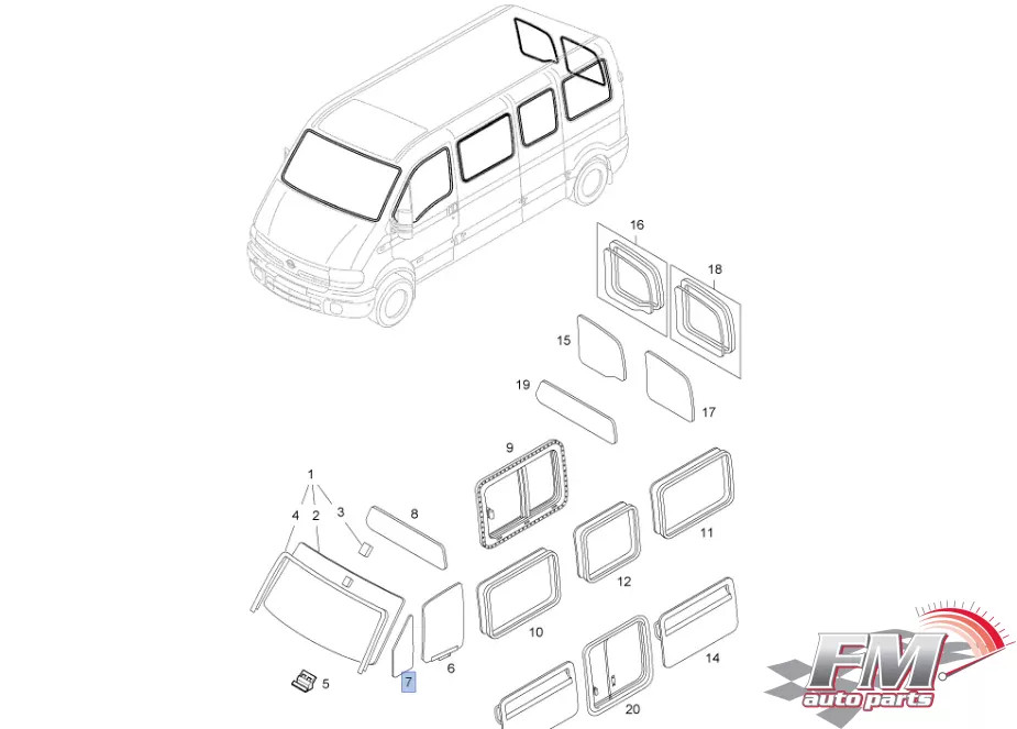 Window Front Door Left Fixed fits Opel Vauxhall Movano A 9160564 Genuine Window Front Door Left Fixed fits Opel Vauxhall Movano A 9160564 Genuine