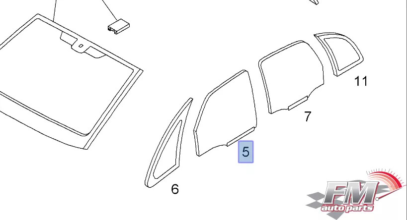 Window Front Door Left Green Tinted fits Opel Vauxhall Meriva A 13205917 Genuine Window Front Door Left Green Tinted fits Opel Vauxhall Meriva A 13205917 Genuine