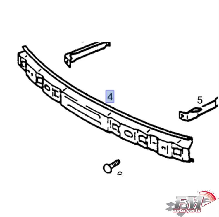 Front Bumper Reinforcement fits Opel Vectra A Calibra Vauxhall Cavalier 90347828 Front Bumper Reinforcement fits Opel Vectra A Calibra Vauxhall Cavalier 90347828