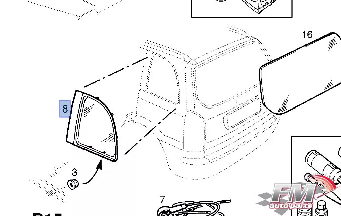 Window Rear Quarter Right fits Opel Vauxhall Zafira A F75 13121383 Genuine Window Rear Quarter Right fits Opel Vauxhall Zafira A F75 13121383 Genuine