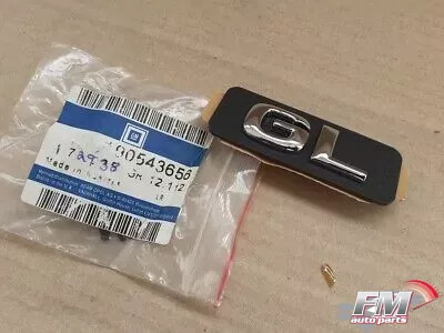 Emblem GL fits Opel Vauxhall Astra G 90543656 Genuine Emblem GL fits Opel Vauxhall Astra G 90543656 Genuine