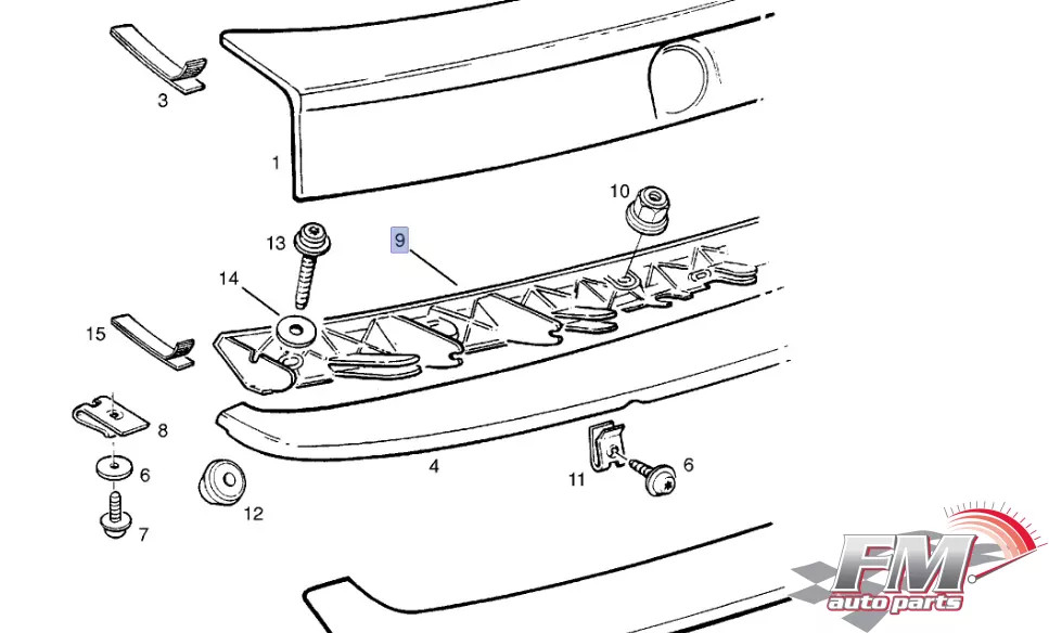 Spolier Bracket fits Opel Vauxhall Astra F 90452411 Genuine Spolier Bracket fits Opel Vauxhall Astra F 90452411 Genuine
