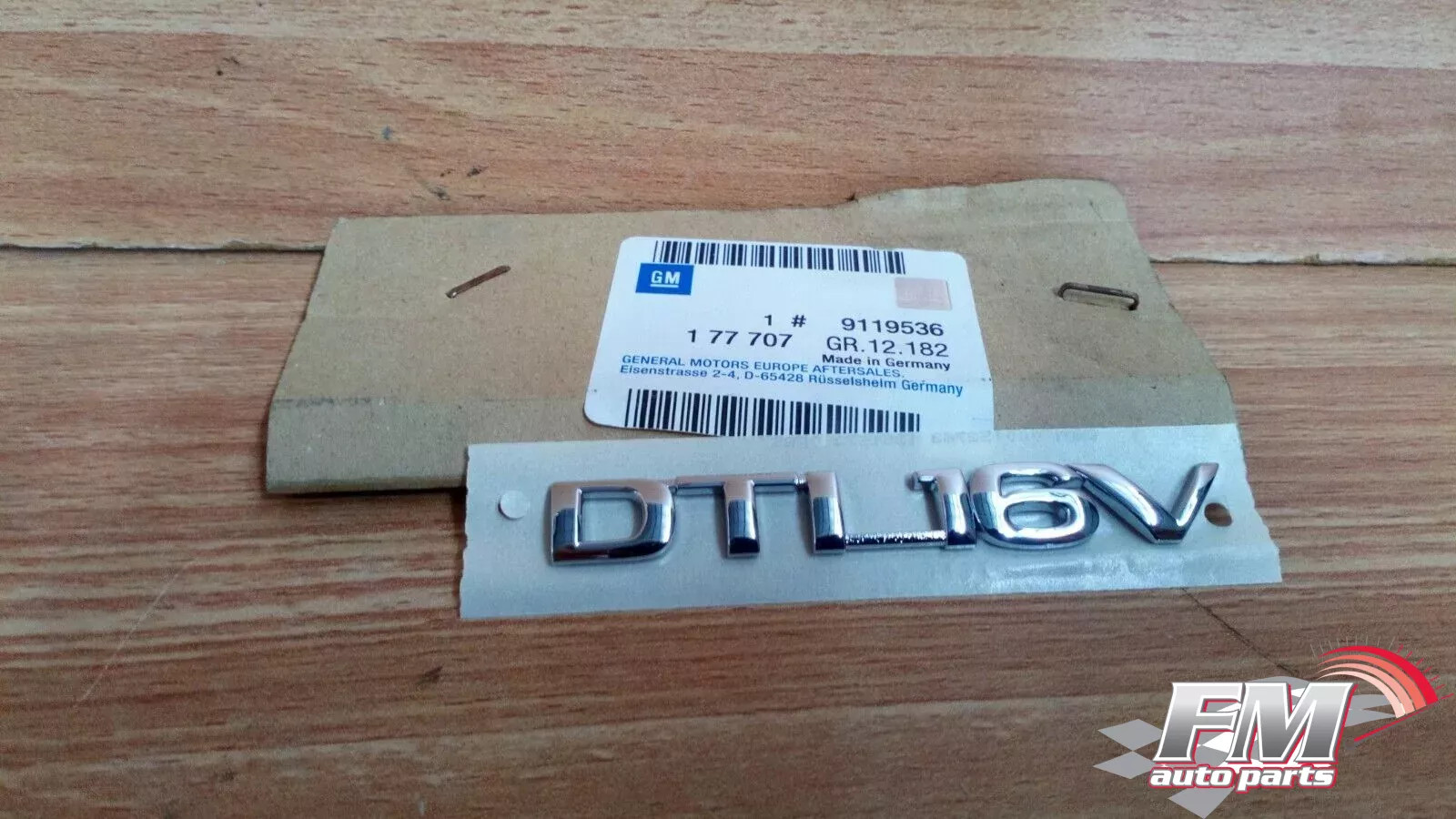 Emblem Rear DTI 16v fits Opel Vauxhall Vectra B Astra G Zafira A 9119536 Genuine Emblem Rear DTI 16v fits Opel Vauxhall Vectra B Astra G Zafira A 9119536 Genuine