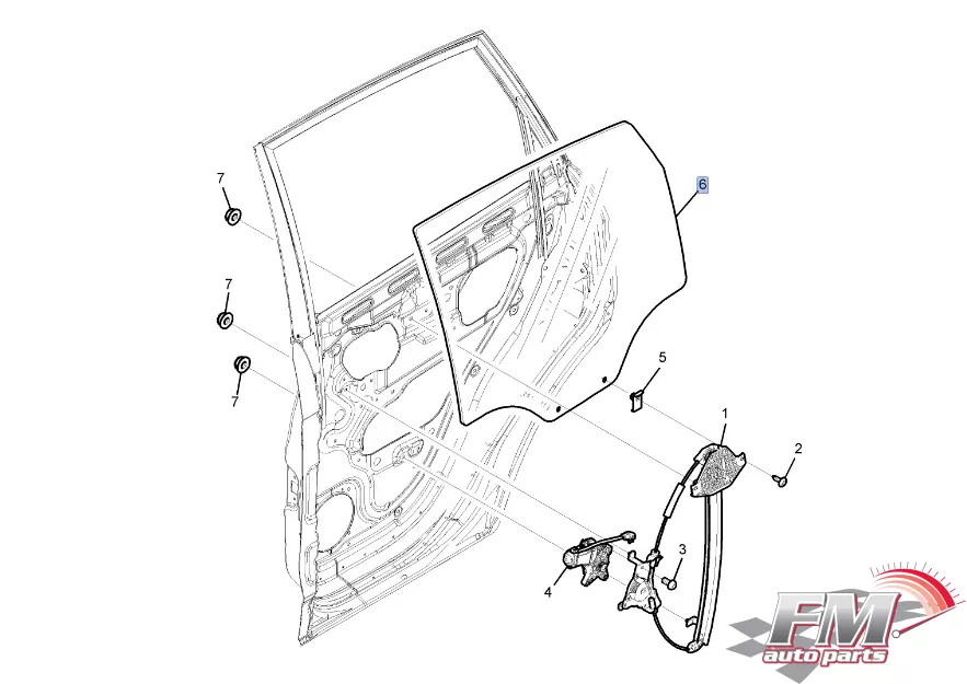 Window Rear Door Right fits Opel Vauxhall Antara Chevrolet Captiva Genuine 96624061 Window Rear Door Right fits Opel Vauxhall Antara Chevrolet Captiva Genuine 96624061