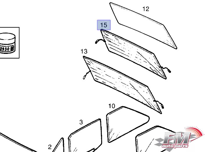 Windscreen Rear fits Opel Corsa A Vauxhall Nova 90120520 Genuine Windscreen Rear fits Opel Corsa A Vauxhall Nova 90120520 Genuine