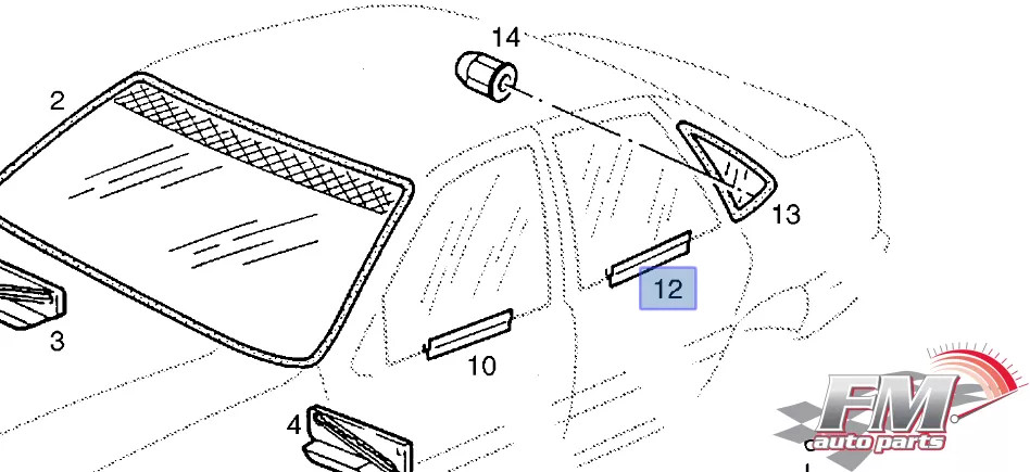 Window Rear Door Right fits Opel Vectra A Vauxhall Cavalier 90287852 Genuine Window Rear Door Right fits Opel Vectra A Vauxhall Cavalier 90287852 Genuine