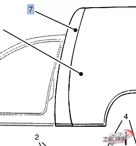 Centre Pillar Panel Outer Left fits Opel Vauxhall Corsa B Combo 90388473 Centre Pillar Panel Outer Left fits Opel Vauxhall Corsa B Combo 90388473