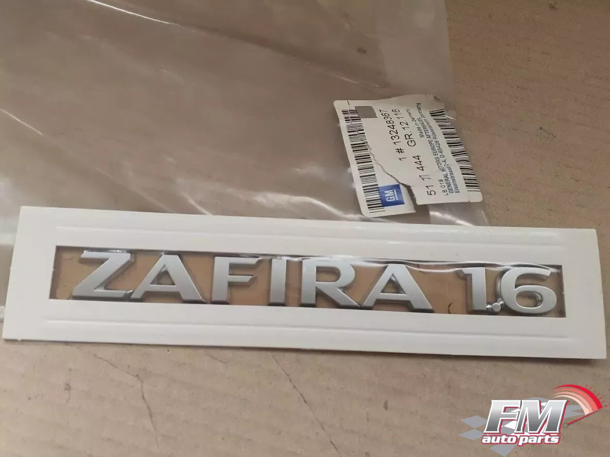 Emblem ZAFIRA 1.6 fits Opel Vauxhall Zafira B 13248367 Genuine Emblem ZAFIRA 1.6 fits Opel Vauxhall Zafira B 13248367 Genuine