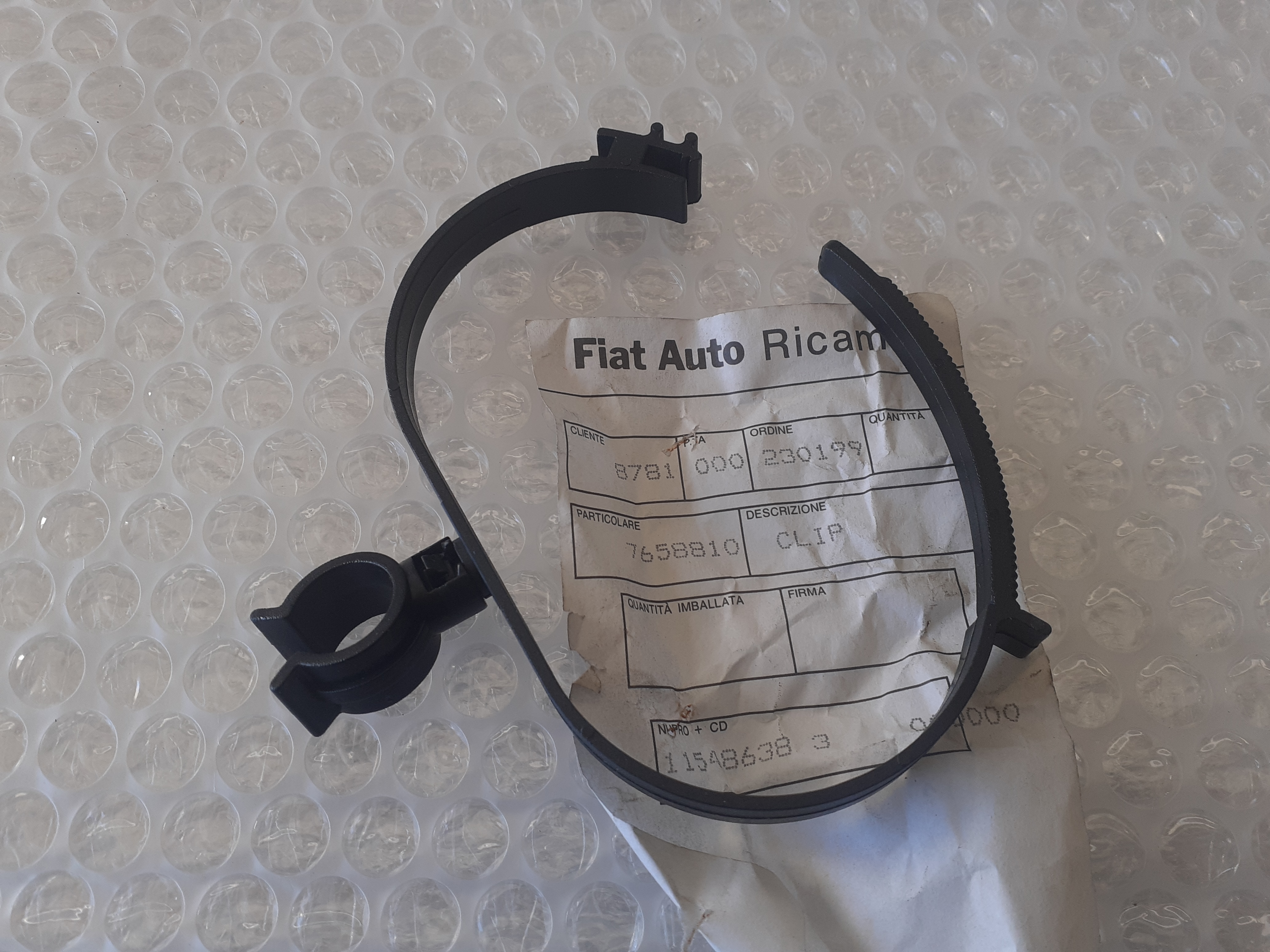 Fuel Tank Pipe Clip fits Fiat Ducato 7658810 Genuine