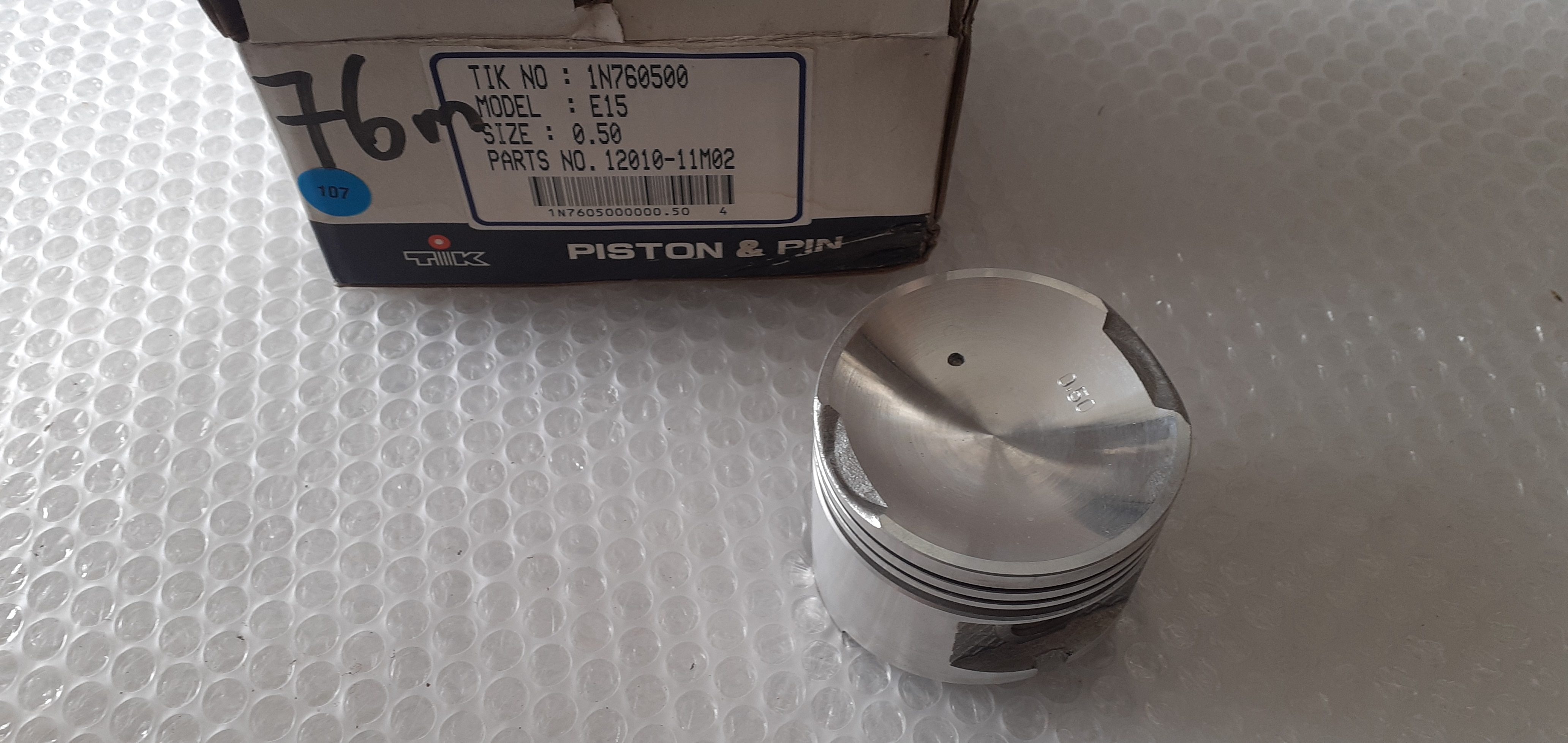 4x Piston fits Nissan E15S 76.50mm Bore Oversize 0.50 12010-11M02/50 4x Piston fits Nissan E15S 76.50mm Bore Oversize 0.50 12010-11M02/50