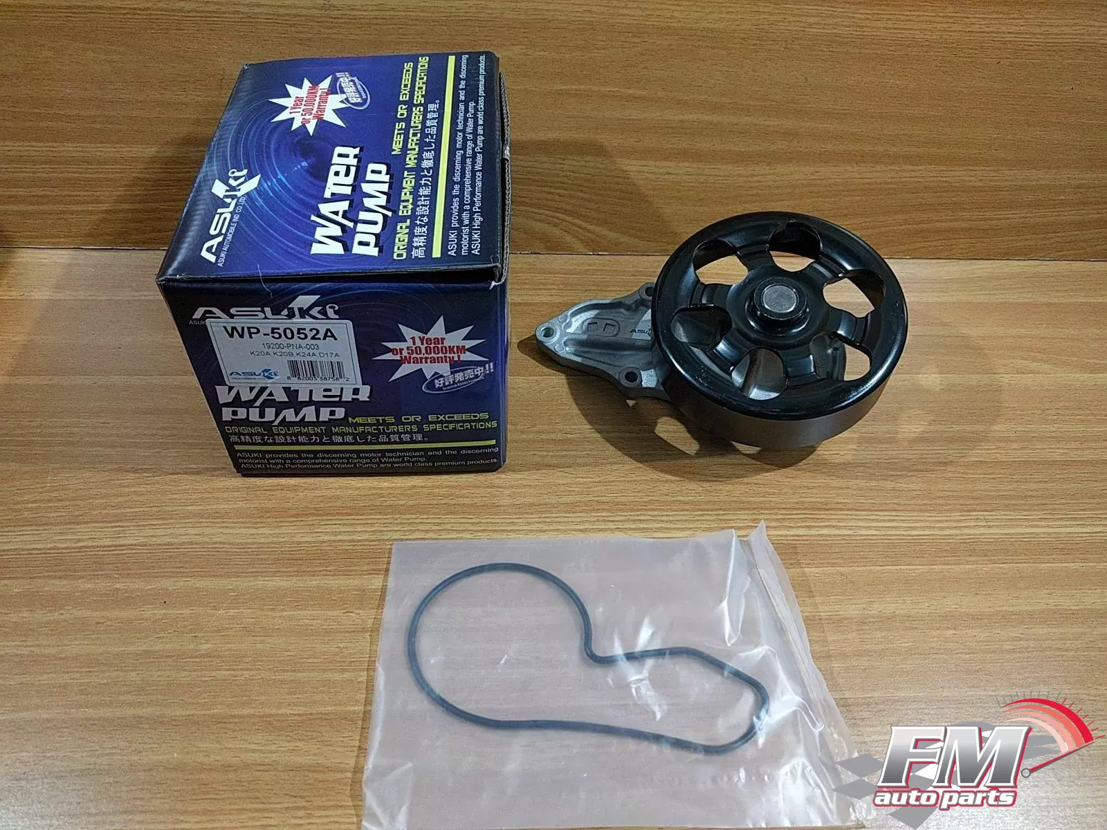 Water Pump fits Honda CRV RD8 Civic EV1 EF1 ET1 FRV BE3 Stream RN3 K20A engines WP-5052A