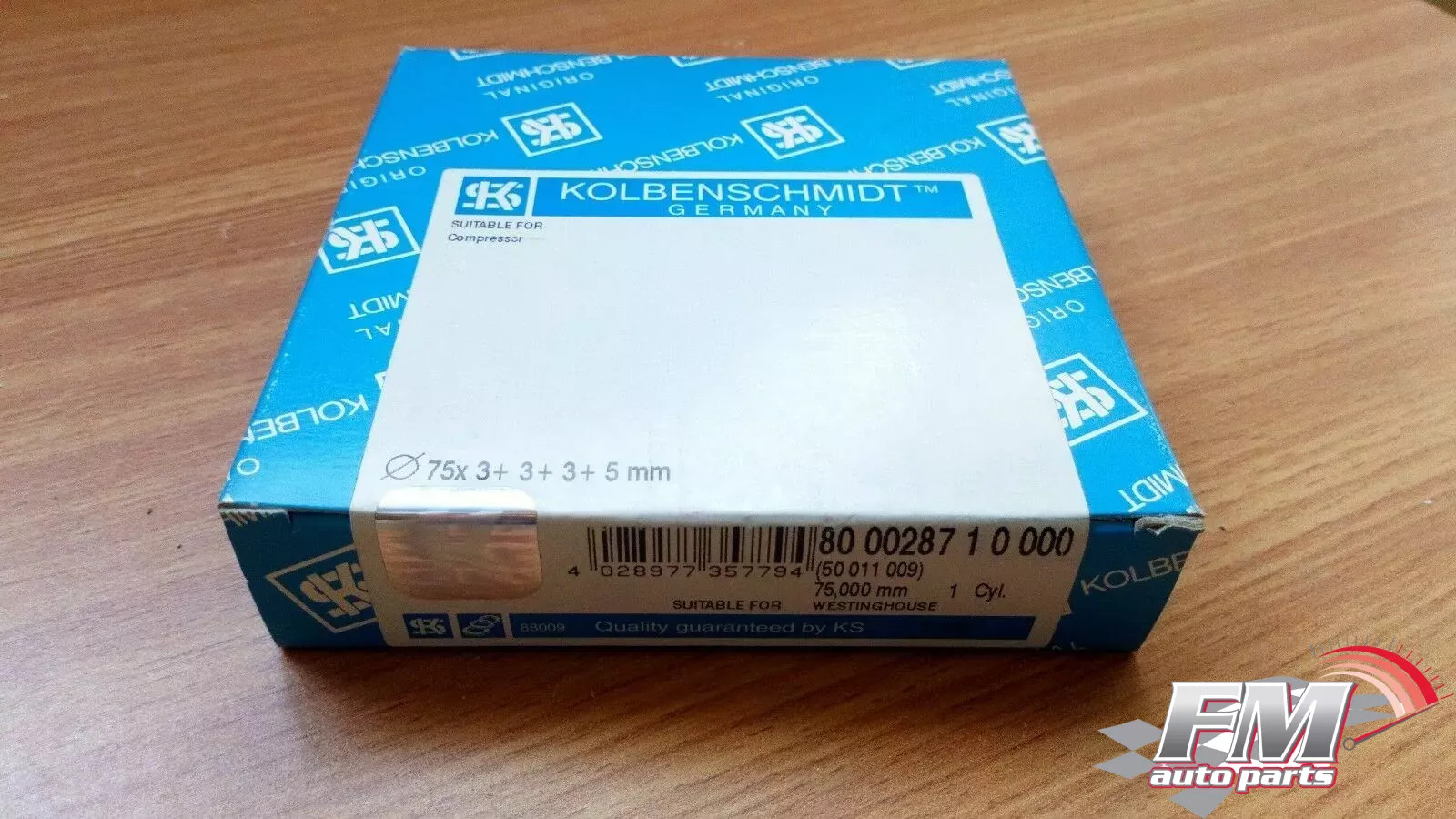 1 Cylinder Piston Rings fits DAF Westinghouse 75mm Bore 3x3x3x5 247546 KS-800028710000 1 Cylinder Piston Rings fits DAF Westinghouse 75mm Bore 3x3x3x5 247546 KS-800028710000