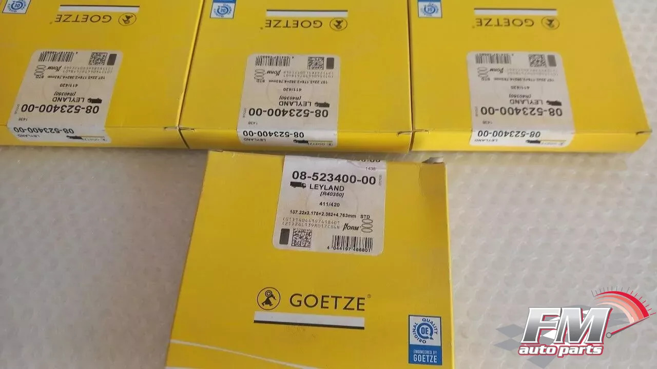 1 Cylinder Piston Rings Set fits Leyland 411 107.22mm Bore STD 08-523400-00 1 Cylinder Piston Rings Set fits Leyland 411 107.22mm Bore STD 08-523400-00