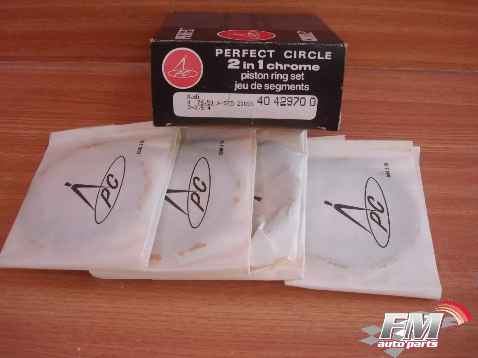 Piston Rings Set fits Audi Fox 80 GL 1471cc 76.50mm Bore 2x2.5x4 STD 056198151A Piston Rings Set fits Audi Fox 80 GL 1471cc 76.50mm Bore 2x2.5x4 STD 056198151A