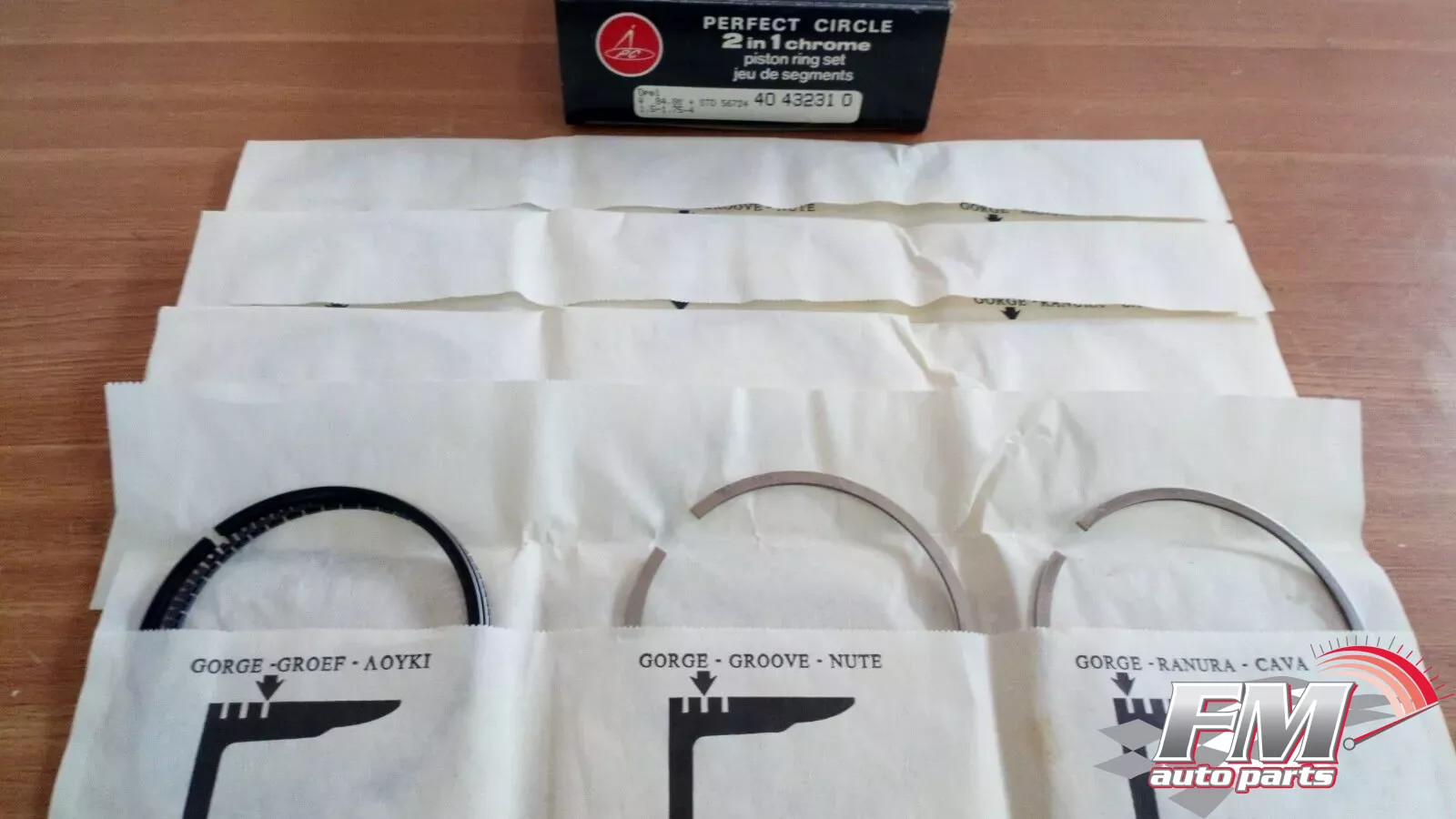 Piston Rings Set fits Opel Manta B Rekord E Ascona 84.80mm Bore STD 40432310