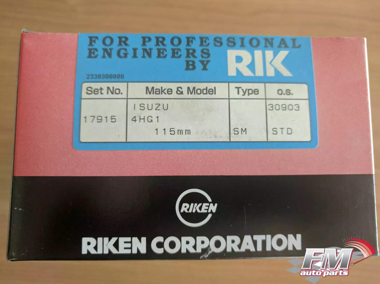 Piston Rings Set fits Isuzu ELF NPR 4HG1 Engine 115mm Bore STD 17915/STD Piston Rings Set fits Isuzu ELF NPR 4HG1 Engine 115mm Bore STD 17915/STD