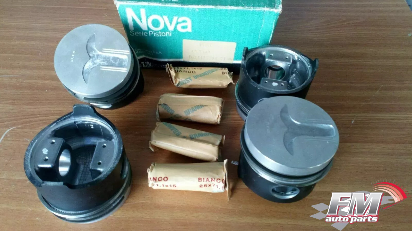 4x Pistons fits Fiat 83mm + 0.40mm Oversize 83.40mm Bore 212.306.01/40 4x Pistons fits Fiat 83mm + 0.40mm Oversize 83.40mm Bore 212.306.01/40