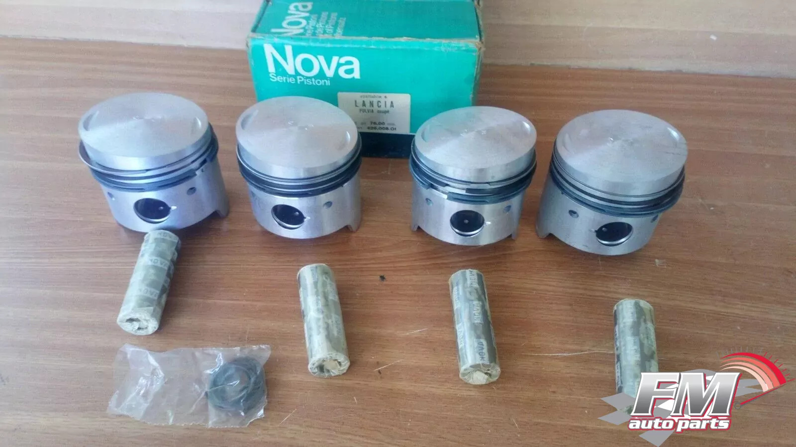 4x Pistons Kit fits Lancia Fulvia Coupe 76mm Bore 426.008-O1 4x Pistons Kit fits Lancia Fulvia Coupe 76mm Bore 426.008-O1