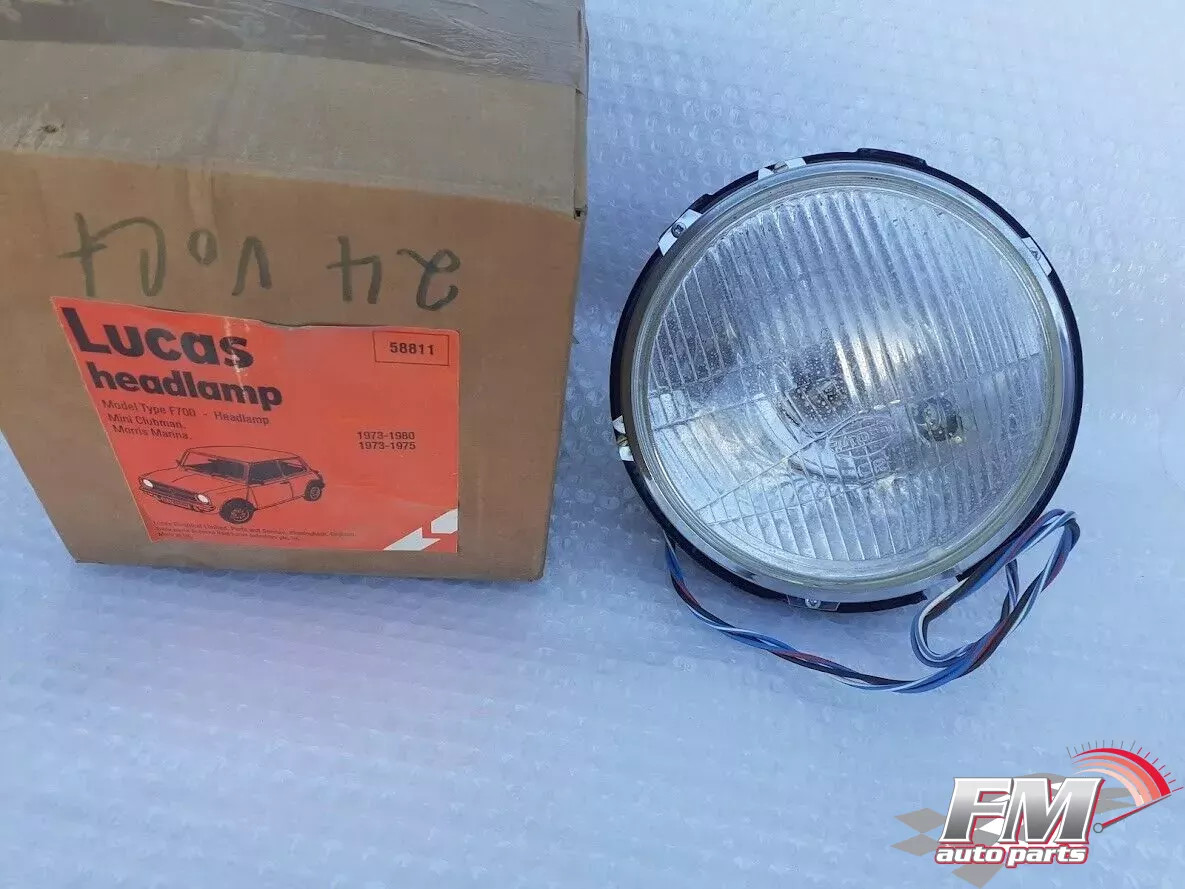Headlight Lucas F700 fits Mini Clubman 1973-1980 Morris Marina 1973-1975 58811 Headlight Lucas F700 fits Mini Clubman 1973-1980 Morris Marina 1973-1975 58811