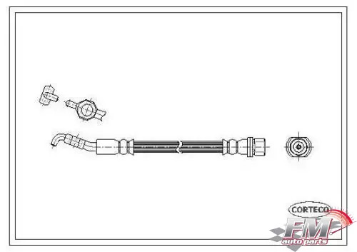 Brake Hose Rear Right Left fits Toyota Corolla Altis Opa Vista Will Axio Fielder LH6445 Brake Hose Rear Right Left fits Toyota Corolla Altis Opa Vista Will Axio Fielder LH6445