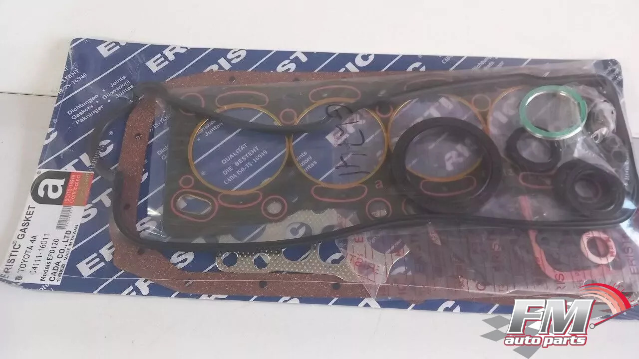 Full Set Gasket kit fits Toyota Carina Corolla AE82 4A engine 1587cc EF0120 Full Set Gasket kit fits Toyota Carina Corolla AE82 4A engine 1587cc EF0120
