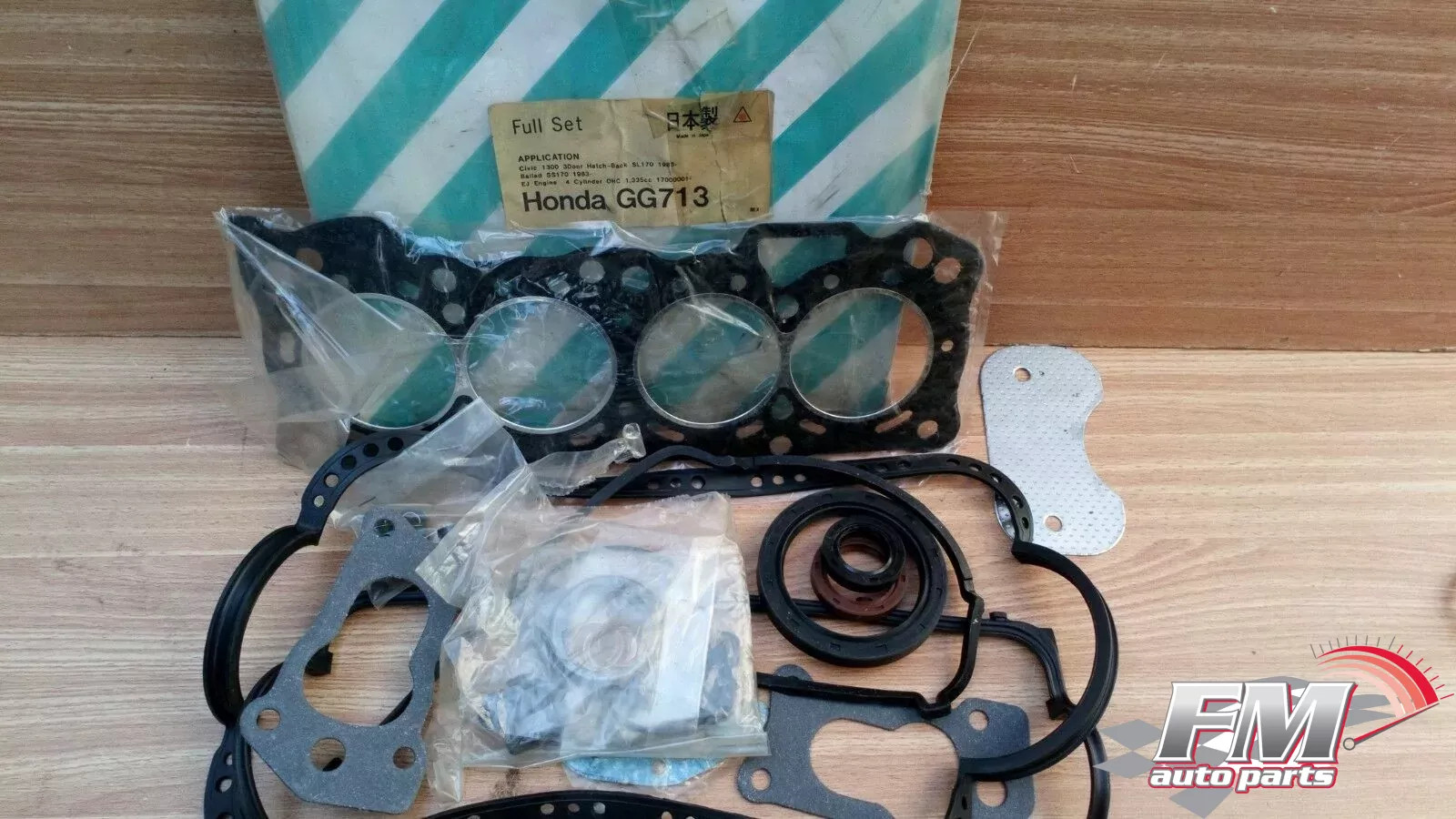 Full Set Gaskets kit fits Honda Civic 1300 EJ engine GG713 Full Set Gaskets kit fits Honda Civic 1300 EJ engine GG713