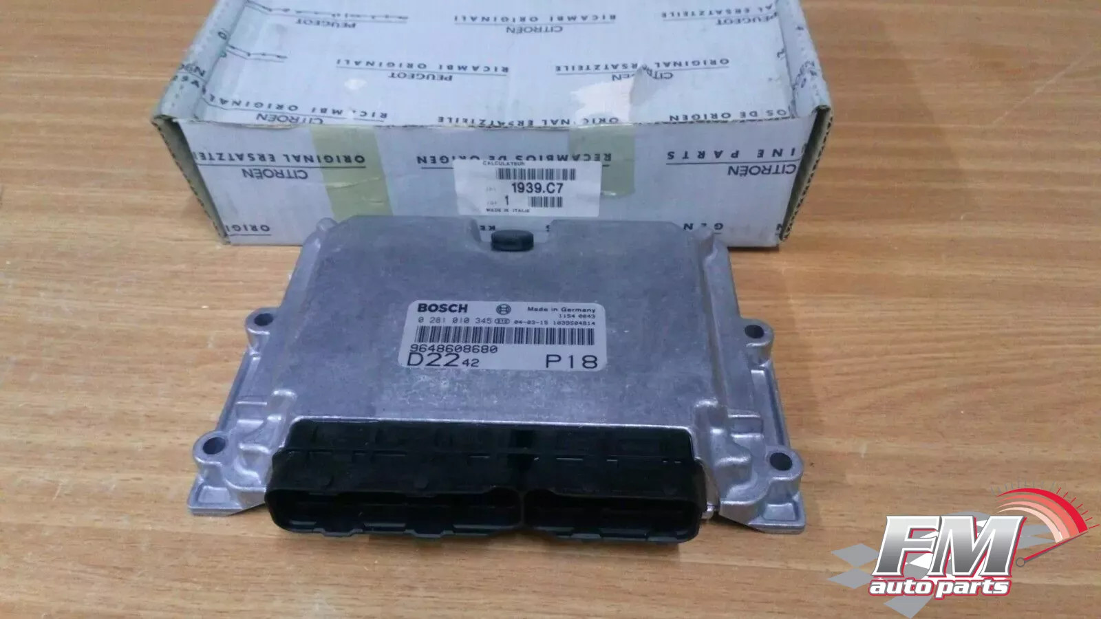 ECU fits Peugeot Boxer 2 Citroen Relay Jumper 2 Fiat 0281010345 Genuine 1939C7 ECU fits Peugeot Boxer 2 Citroen Relay Jumper 2 Fiat 0281010345 Genuine 1939C7