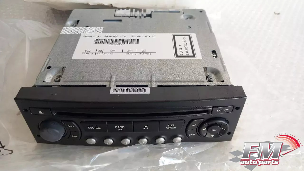 Radio CD fits Fiat Ulysse Peugeot 807 Citroen C8 9664770177 Genuine 6574Y4 Radio CD fits Fiat Ulysse Peugeot 807 Citroen C8 9664770177 Genuine 6574Y4