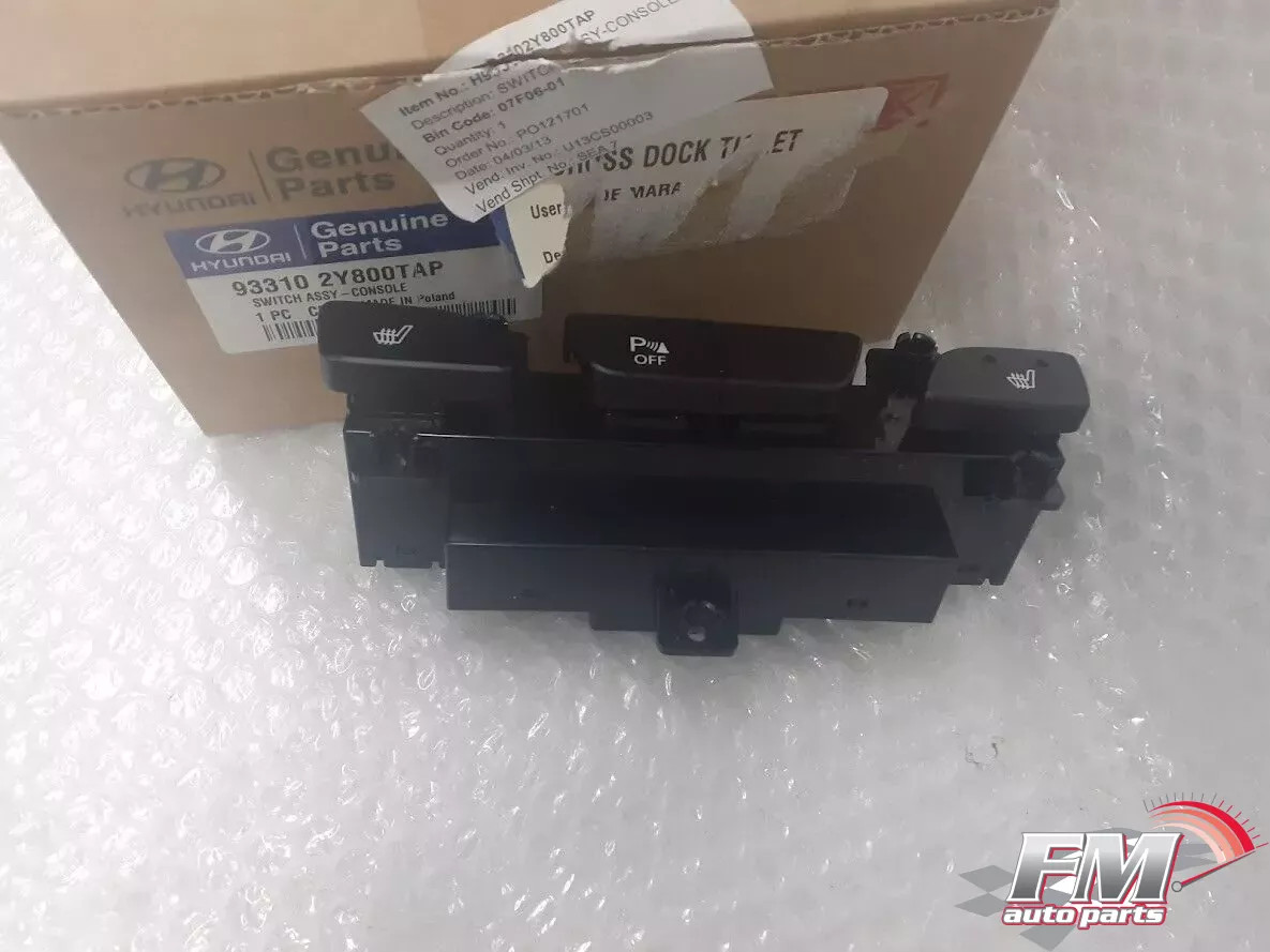 Center Console Switch RHD fits Hyundai ix35 933102Y800TAP Genuine Center Console Switch RHD fits Hyundai ix35 933102Y800TAP Genuine