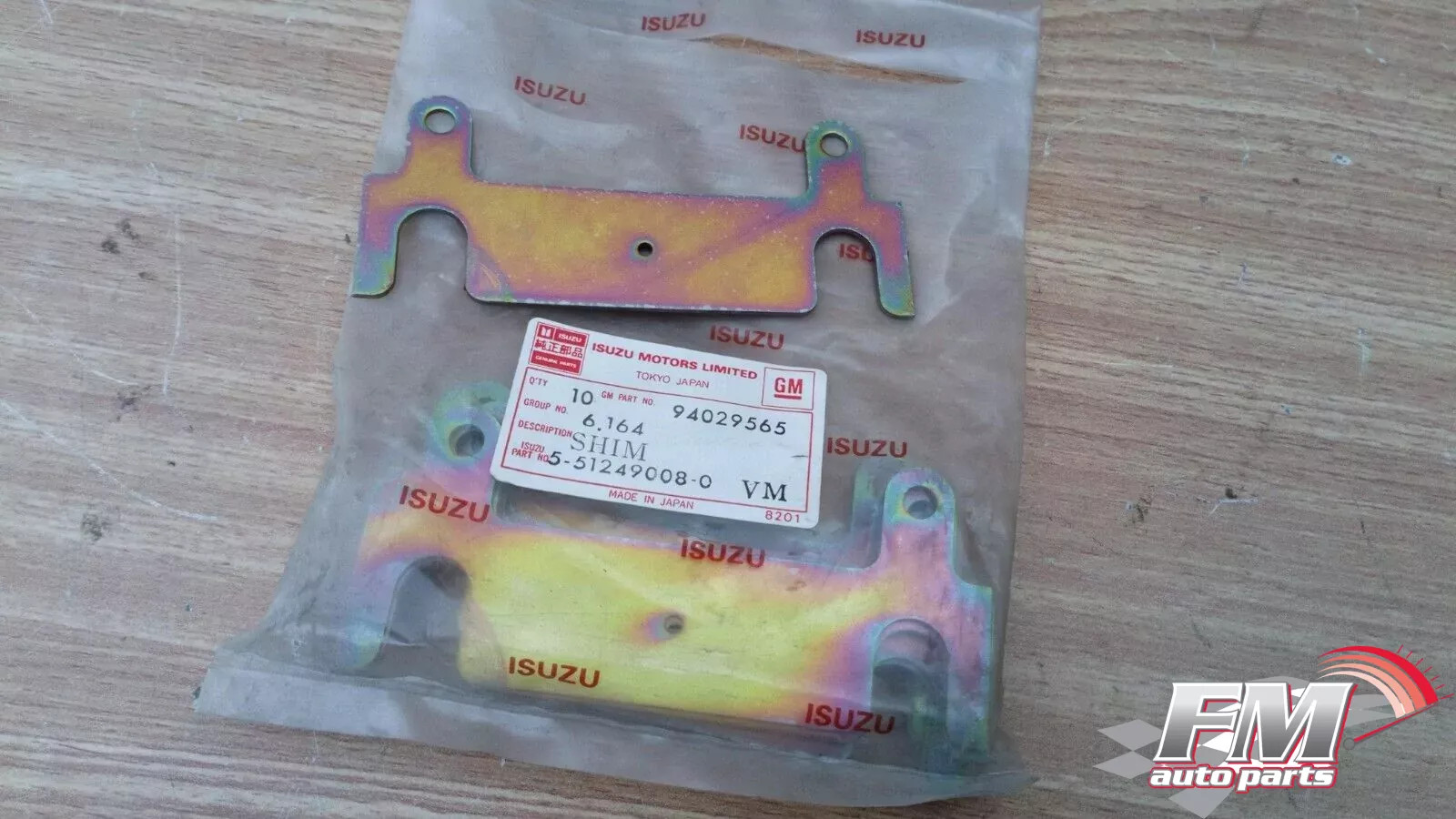 1x Control Arm Shim fits Isuzu Pickup KB T=1.6 5512490080 Genuine 1x Control Arm Shim fits Isuzu Pickup KB T=1.6 5512490080 Genuine