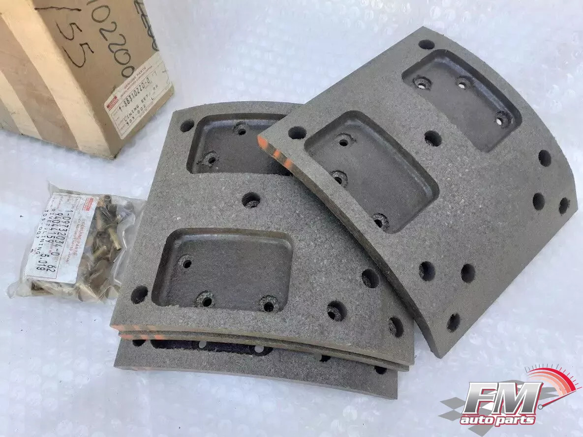 Brake Shoes Lining Set Rear fits Isuzu Truck Bus LT 1883102200 Genuine Brake Shoes Lining Set Rear fits Isuzu Truck Bus LT 1883102200 Genuine