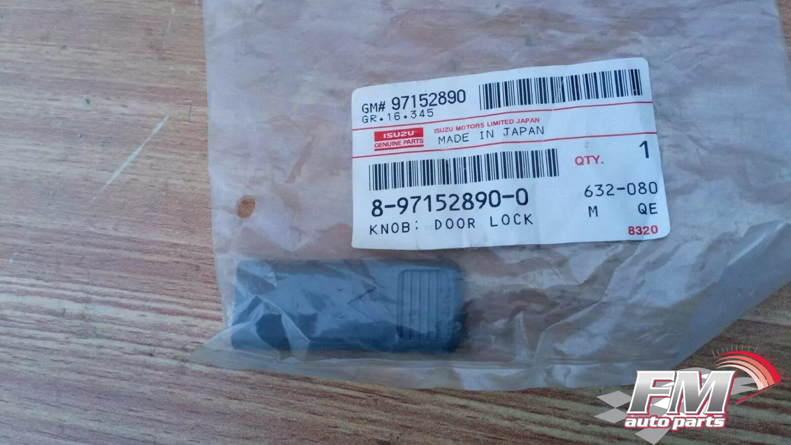 Door Lock Knob Gray fits Isuzu Chevrolet Opel 8971528900 Genuine Door Lock Knob Gray fits Isuzu Chevrolet Opel 8971528900 Genuine