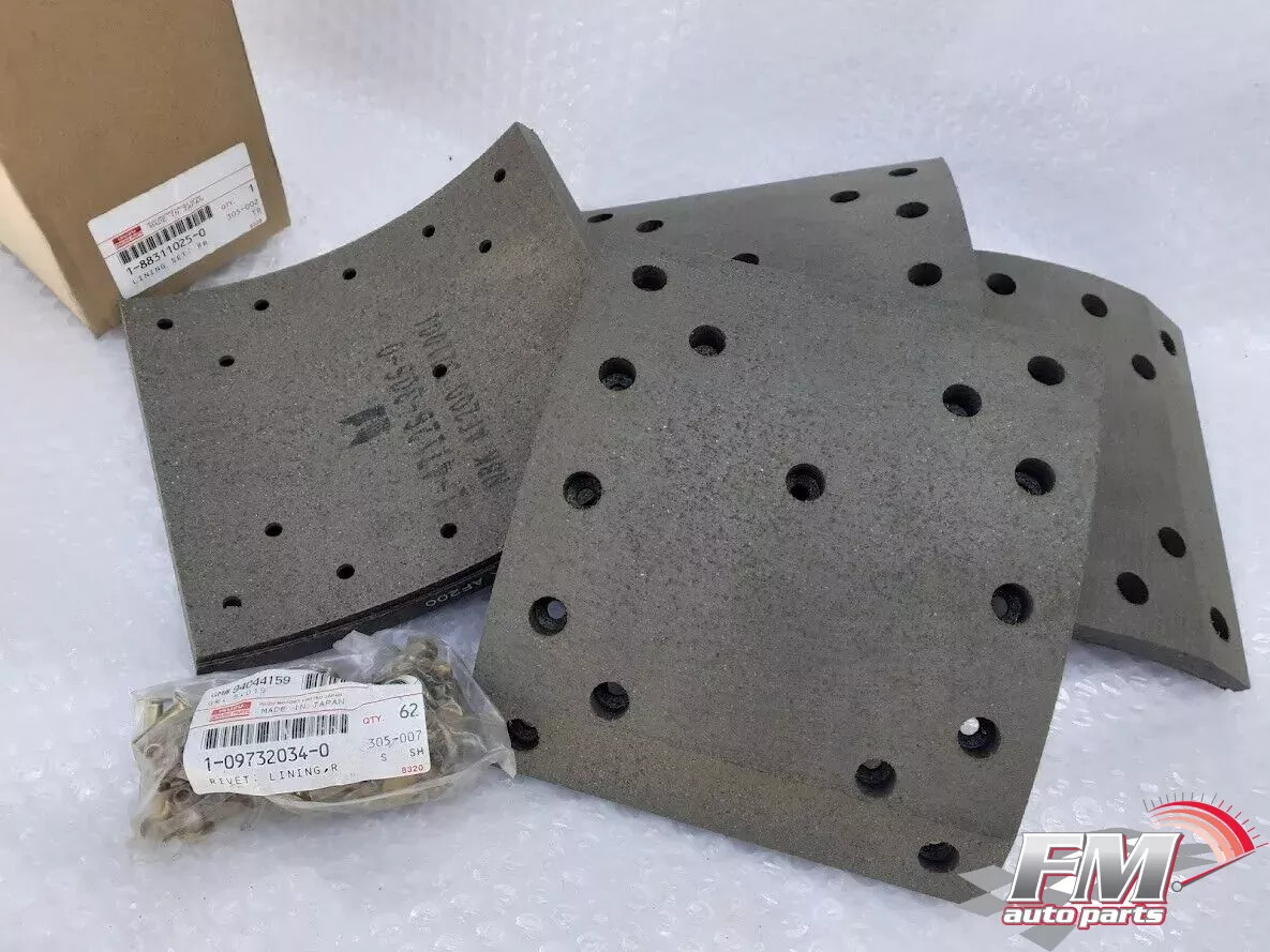 Brake Shoes Lining Set Rear fits Isuzu Bus Truck 1883110250 Genuine