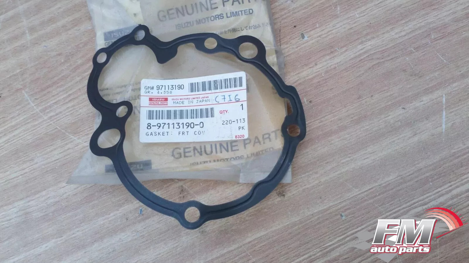 Gasket Front Transmission fits Isuzu Pickup TF Chevrolet LUV 8971131900 Genuine Gasket Front Transmission fits Isuzu Pickup TF Chevrolet LUV 8971131900 Genuine