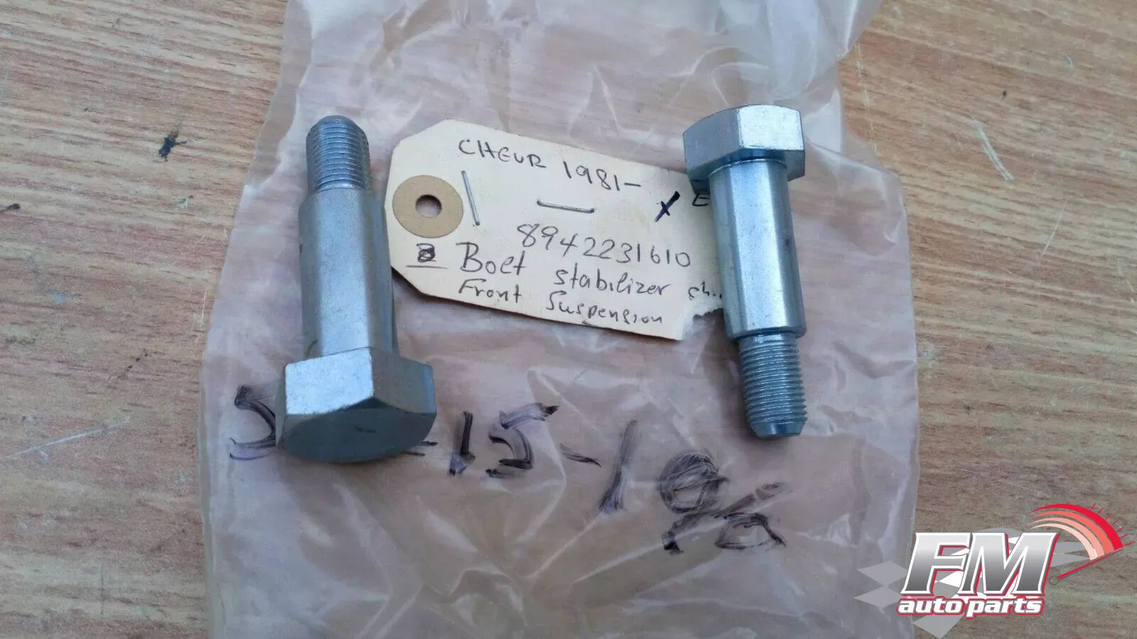 2x Sway Bar Stabilizer Bracket Bolts fits Isuzu Pickup KB26 8942231610 Genuine 2x Sway Bar Stabilizer Bracket Bolts fits Isuzu Pickup KB26 8942231610 Genuine