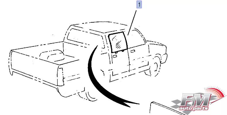 Door Window Rear Left fits Isuzu Pickup TF Chevrolet LUV Opel Campo 8944498661 Door Window Rear Left fits Isuzu Pickup TF Chevrolet LUV Opel Campo 8944498661