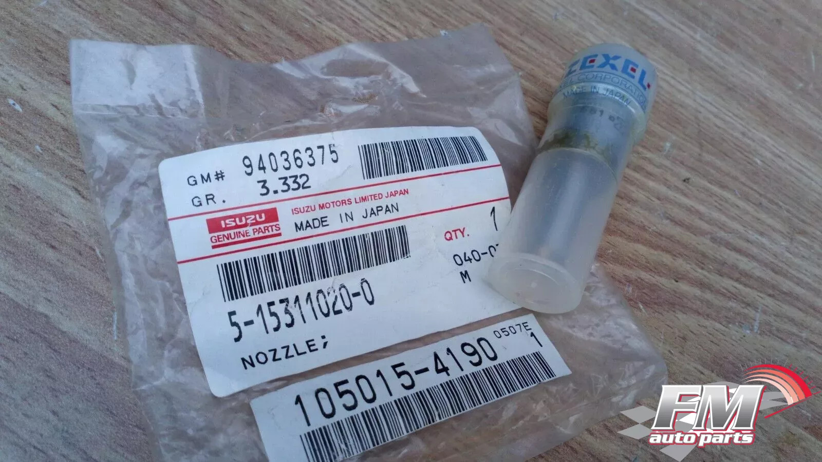 Fuel Nozzle Injector fits Isuzu 4BD1 6BD1 DLLA154S334N419 5153110200 Genuine Fuel Nozzle Injector fits Isuzu 4BD1 6BD1 DLLA154S334N419 5153110200 Genuine