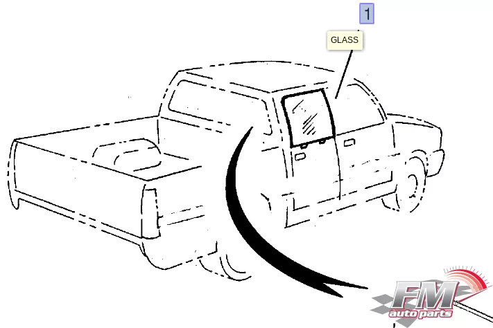 Door Window Rear Right fits Isuzu Pickup TF Chevrolet LUV Opel Campo 8971501030 Door Window Rear Right fits Isuzu Pickup TF Chevrolet LUV Opel Campo 8971501030