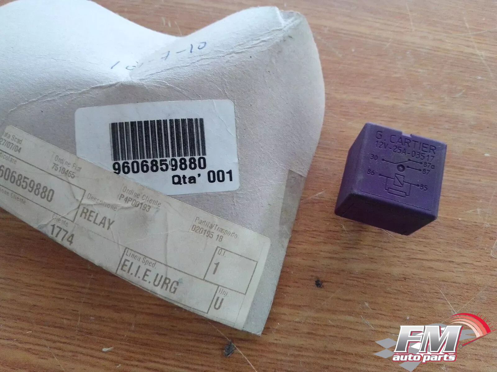 Relay fits Fiat Ulysse Scudo Lancia Z Phedra 9606859880 Genuine Relay fits Fiat Ulysse Scudo Lancia Z Phedra 9606859880 Genuine