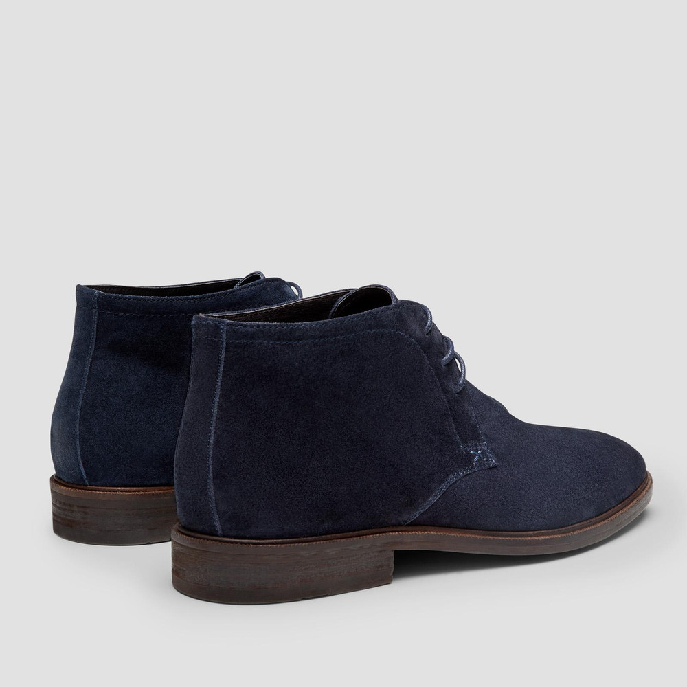 Drummond Navy Ankle Boots