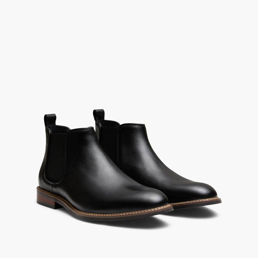 Lucca Black Chelsea Boots