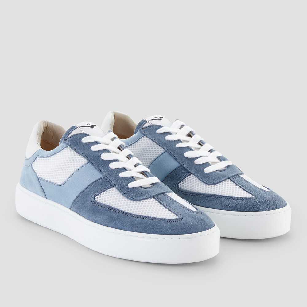 pale blue sneakers