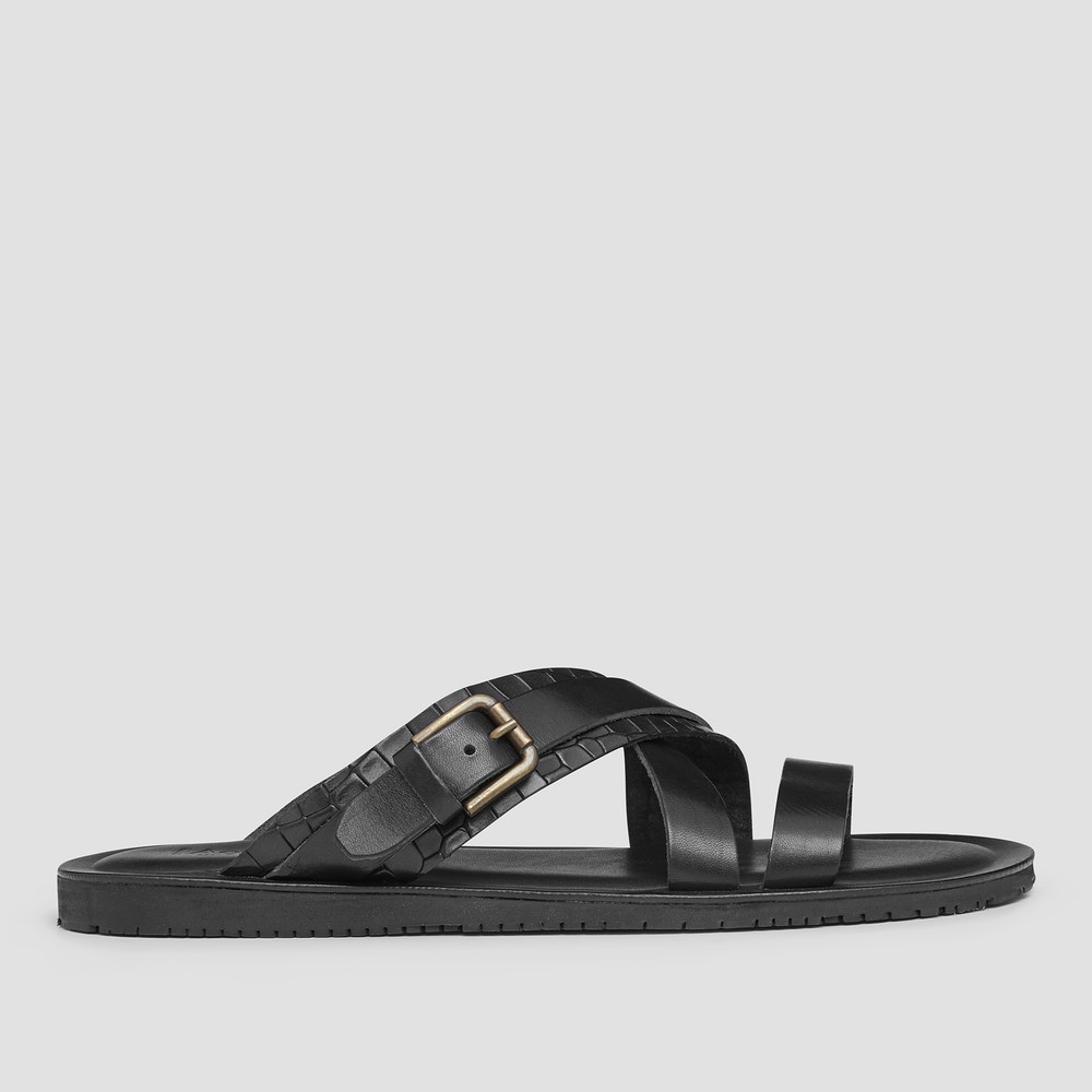 Barbados Black Sandals