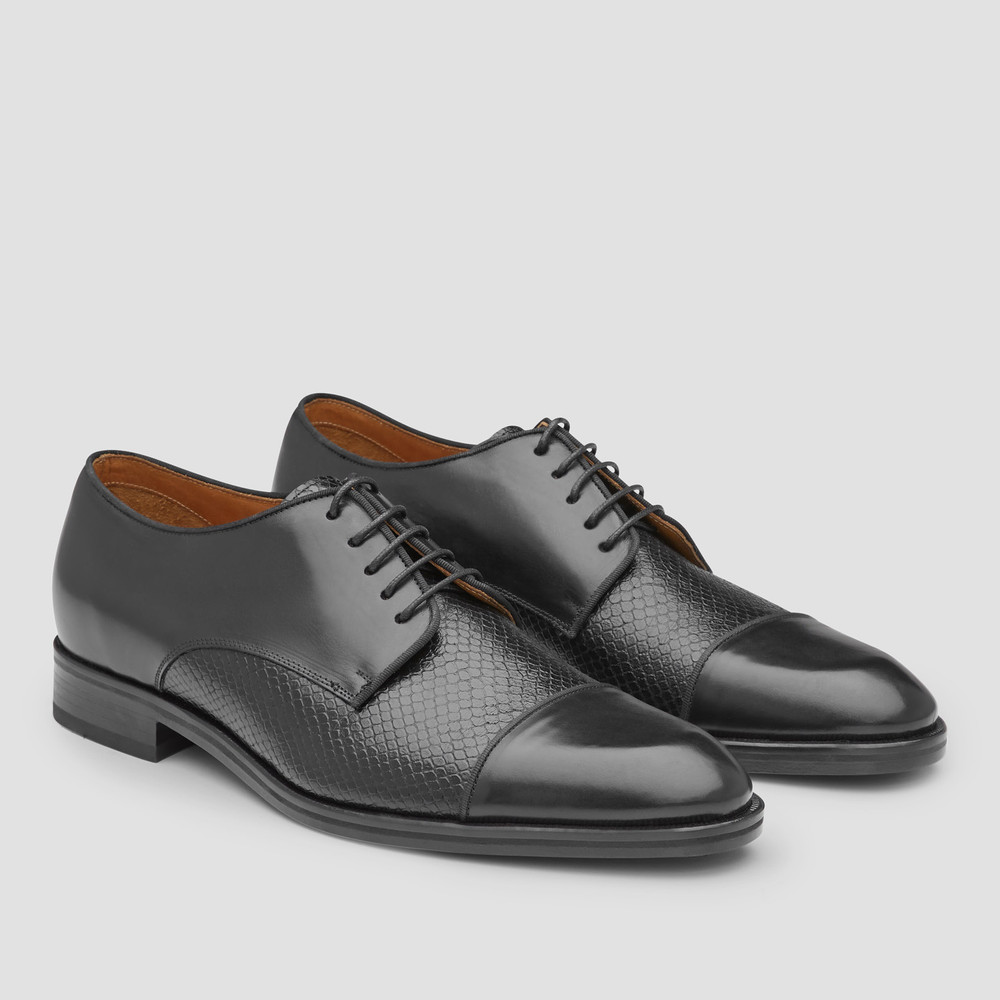 Redford Black Derby Shoes
