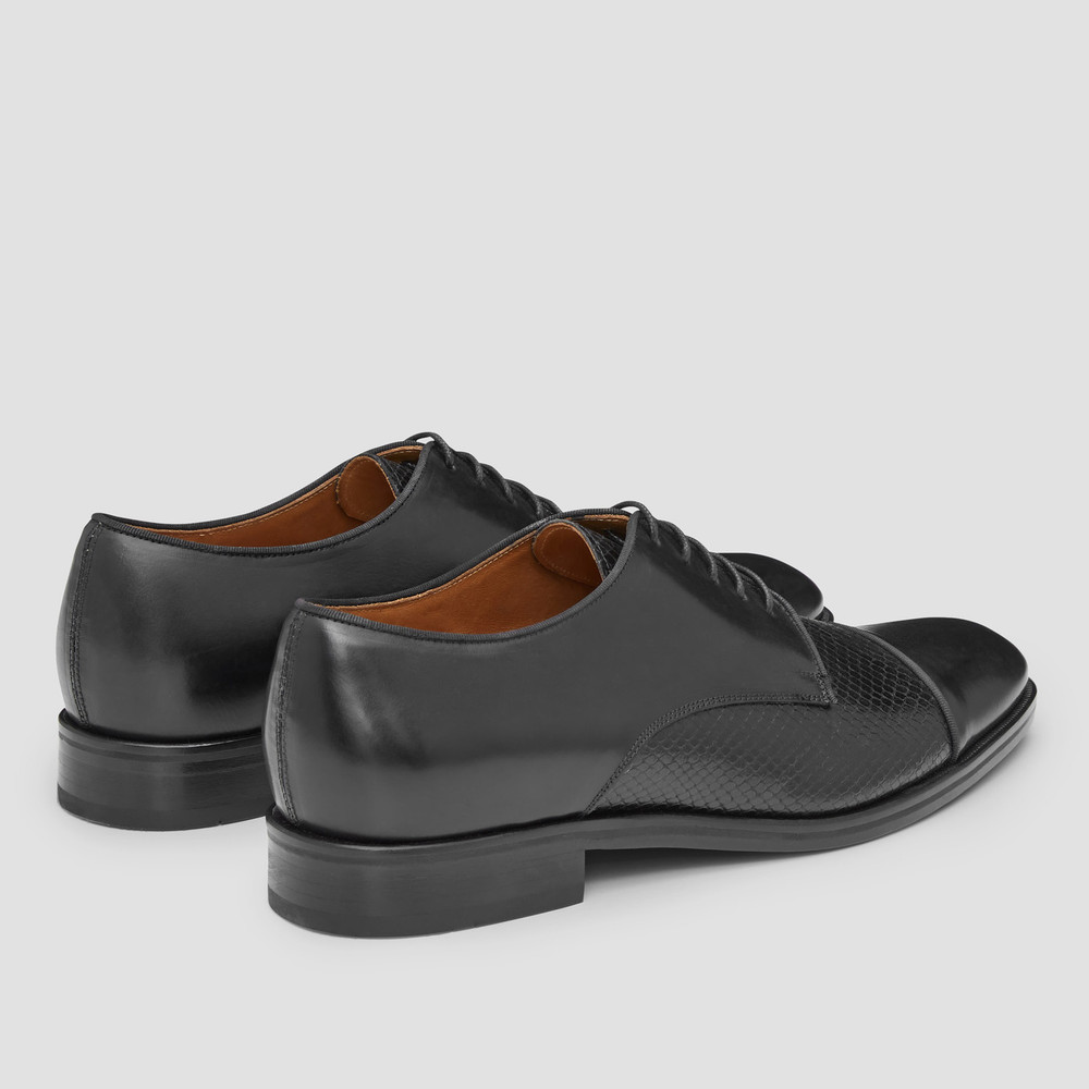 Redford Black Derby Shoes
