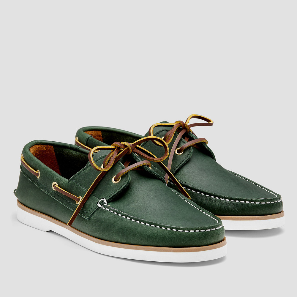 green casual shoes