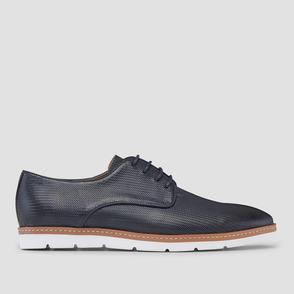 Blaire Navy Derby Shoes Aquila