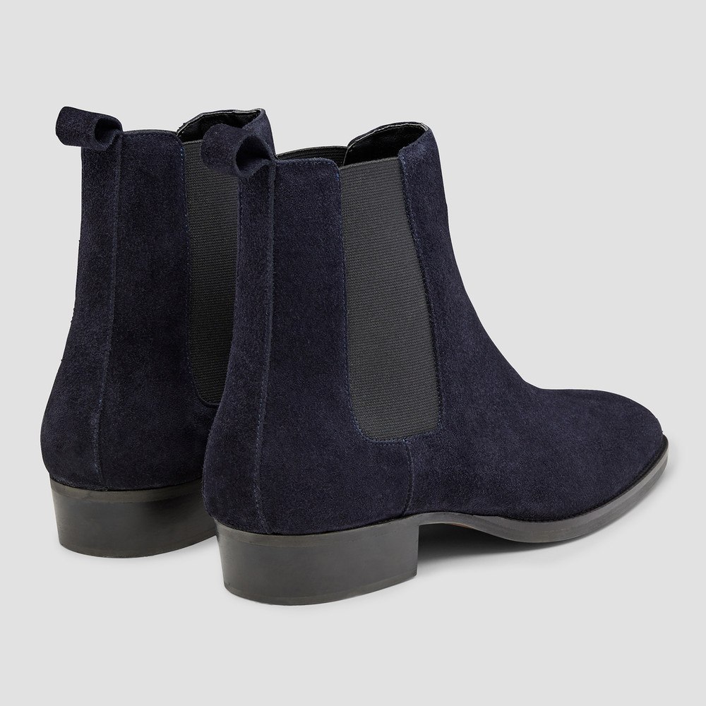 Eastwood Navy Chelsea Boots - Aquila