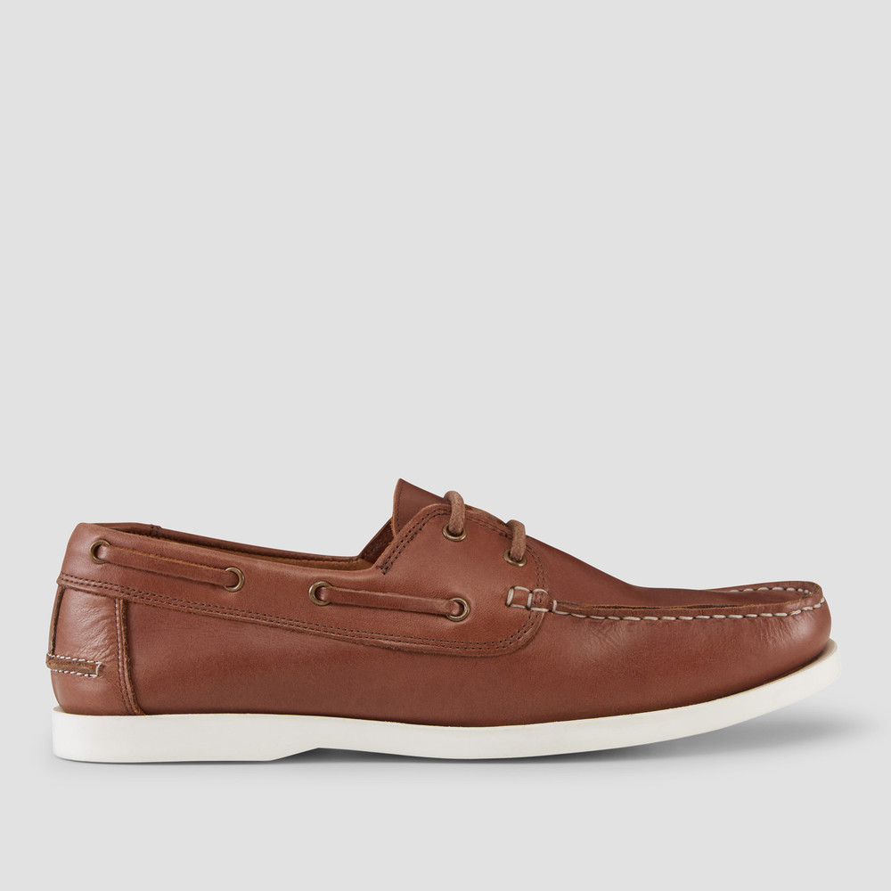 Cousins Tan Boat Shoes - Aquila